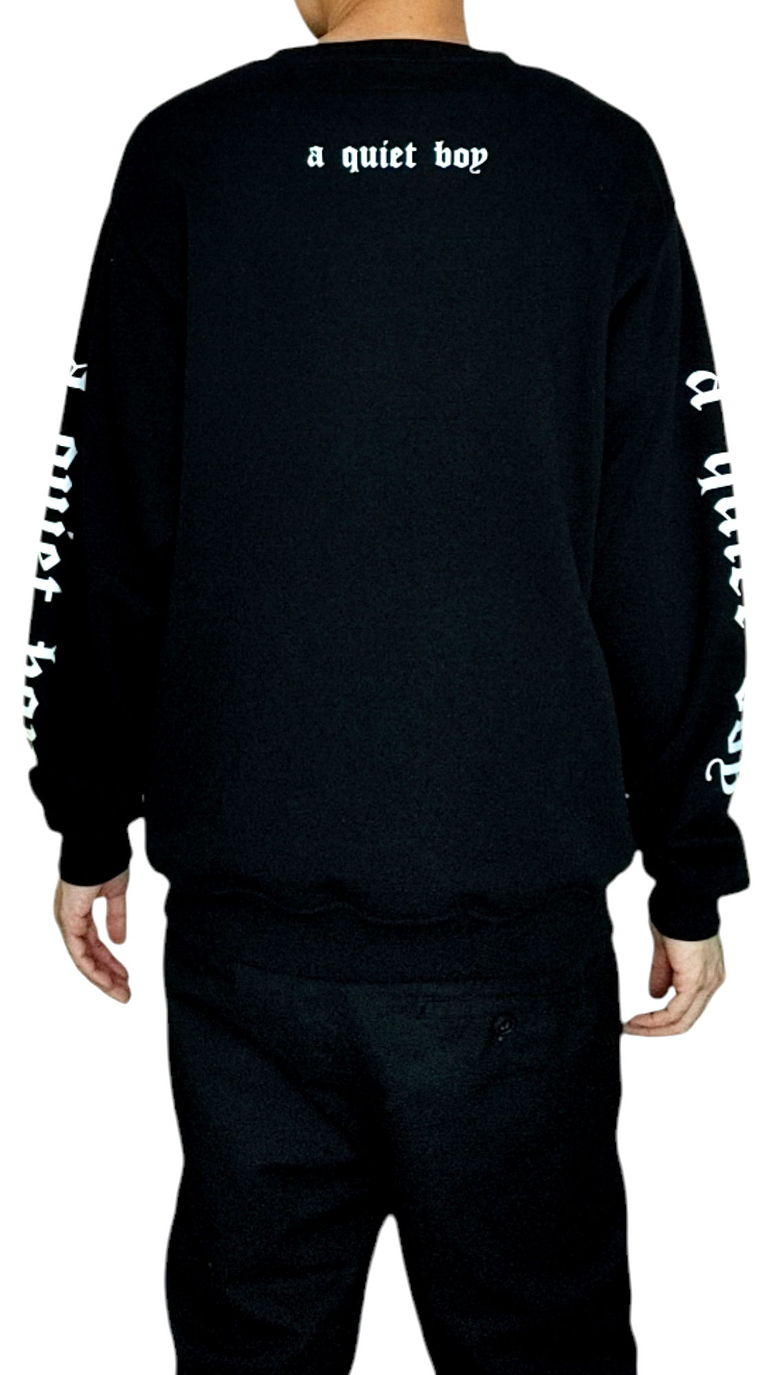 Sleeve Print Face Sweatshirt