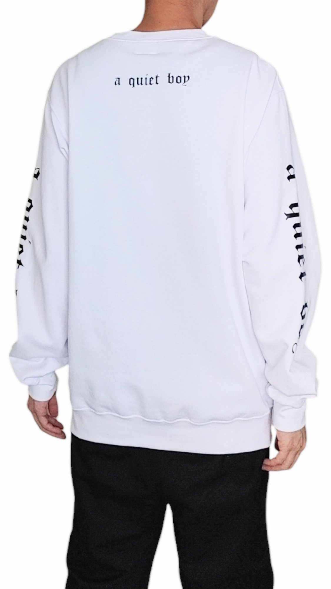 Sleeve Print Face Sweatshirt