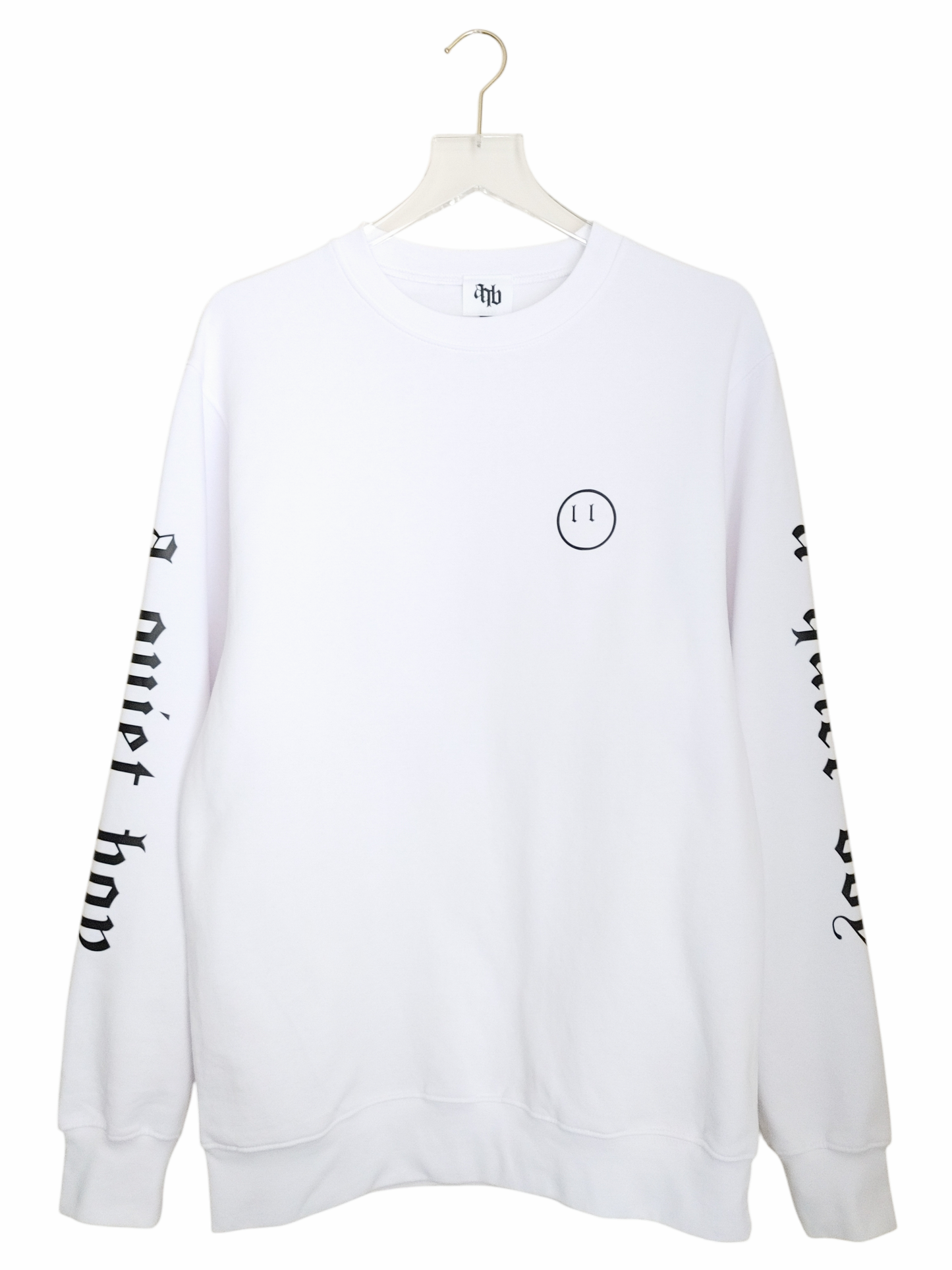 Sleeve Print Face Sweatshirt